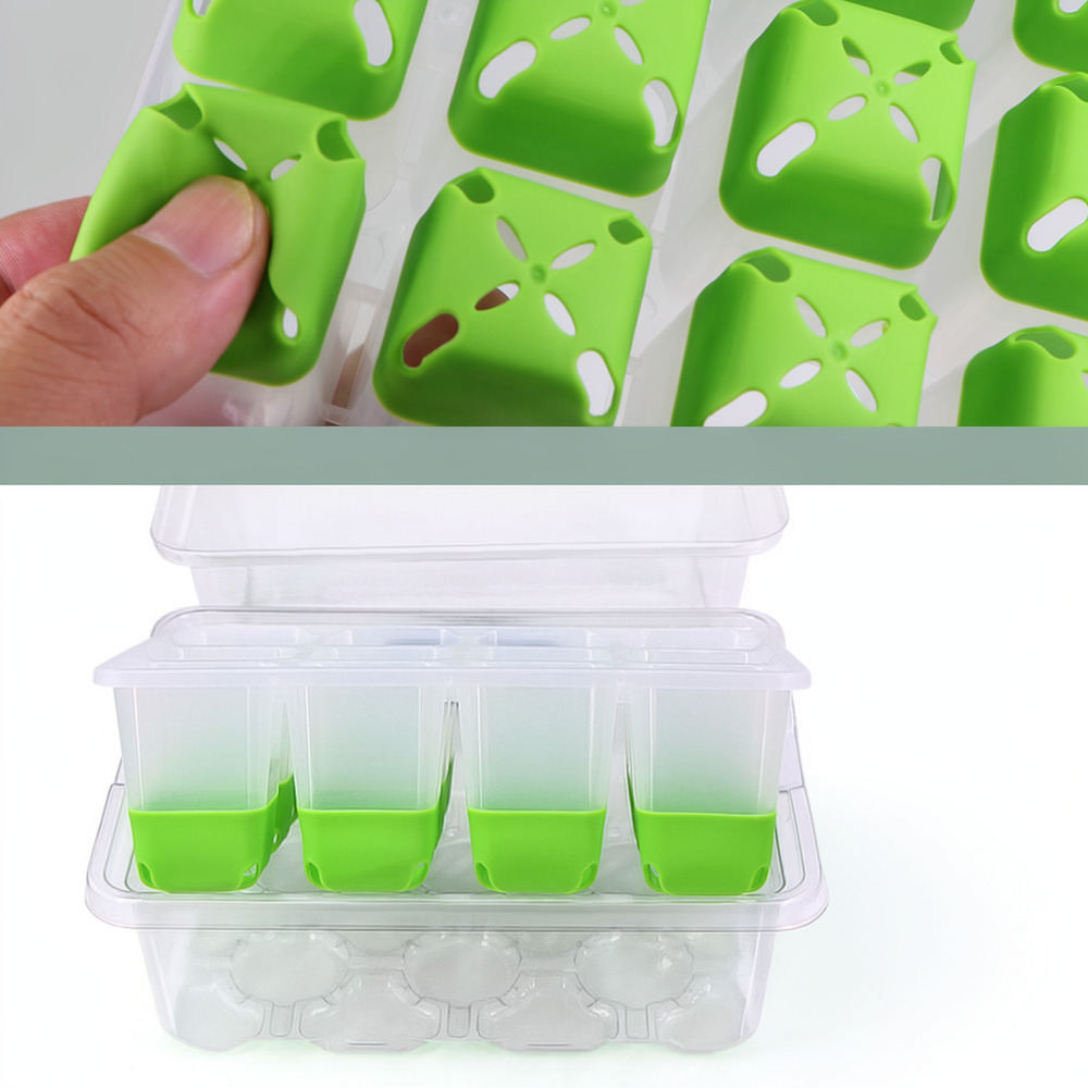 Plant Pot - Caixa de sementes reutilizável em silicone,