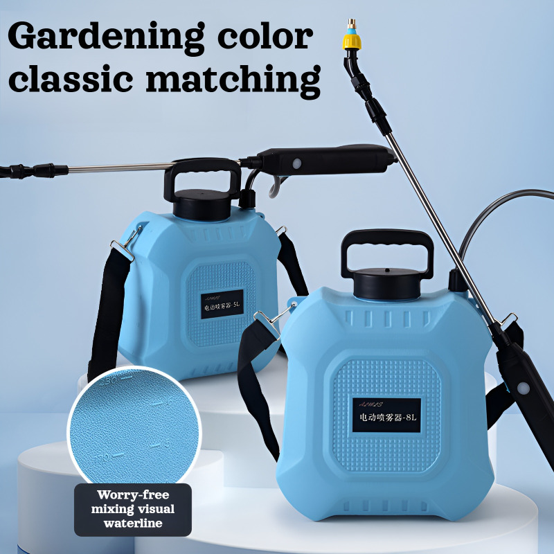 Trowel Garden Tools - Regador elétrico recarregável usb 5l/8l, portátil,