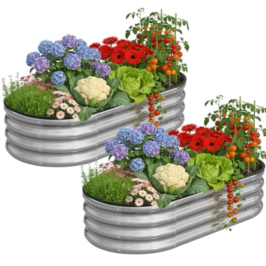 Raised Garden Bed - Kit de Canteiro Elevado Oval Grande