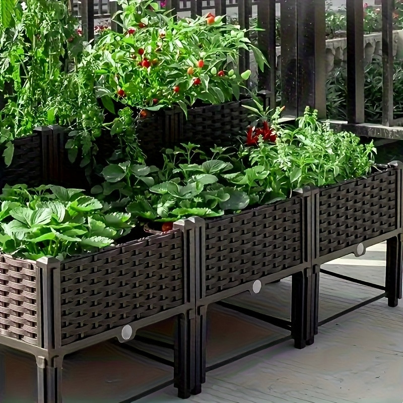 Self Watering Planter - Canteiro Elevado para Jardim, Caixa de