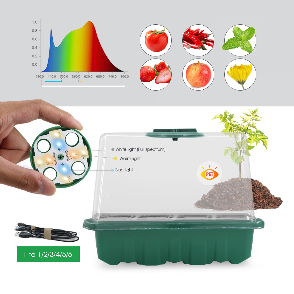 Vasos de berçário led com luz  - Grow Light Led avaliação e preço